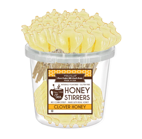 Teapot Clover Honey Stirrers
