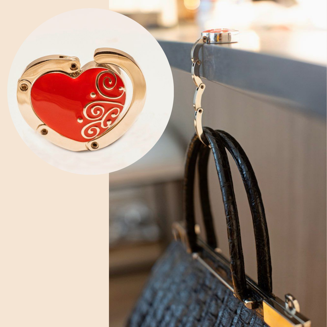 Heart Shaped Purse Hanger