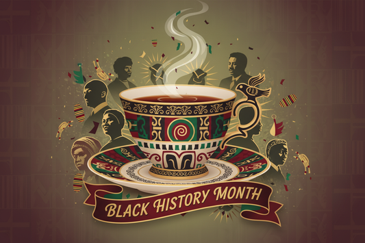 Black History Month themed Teacup and Saucer
