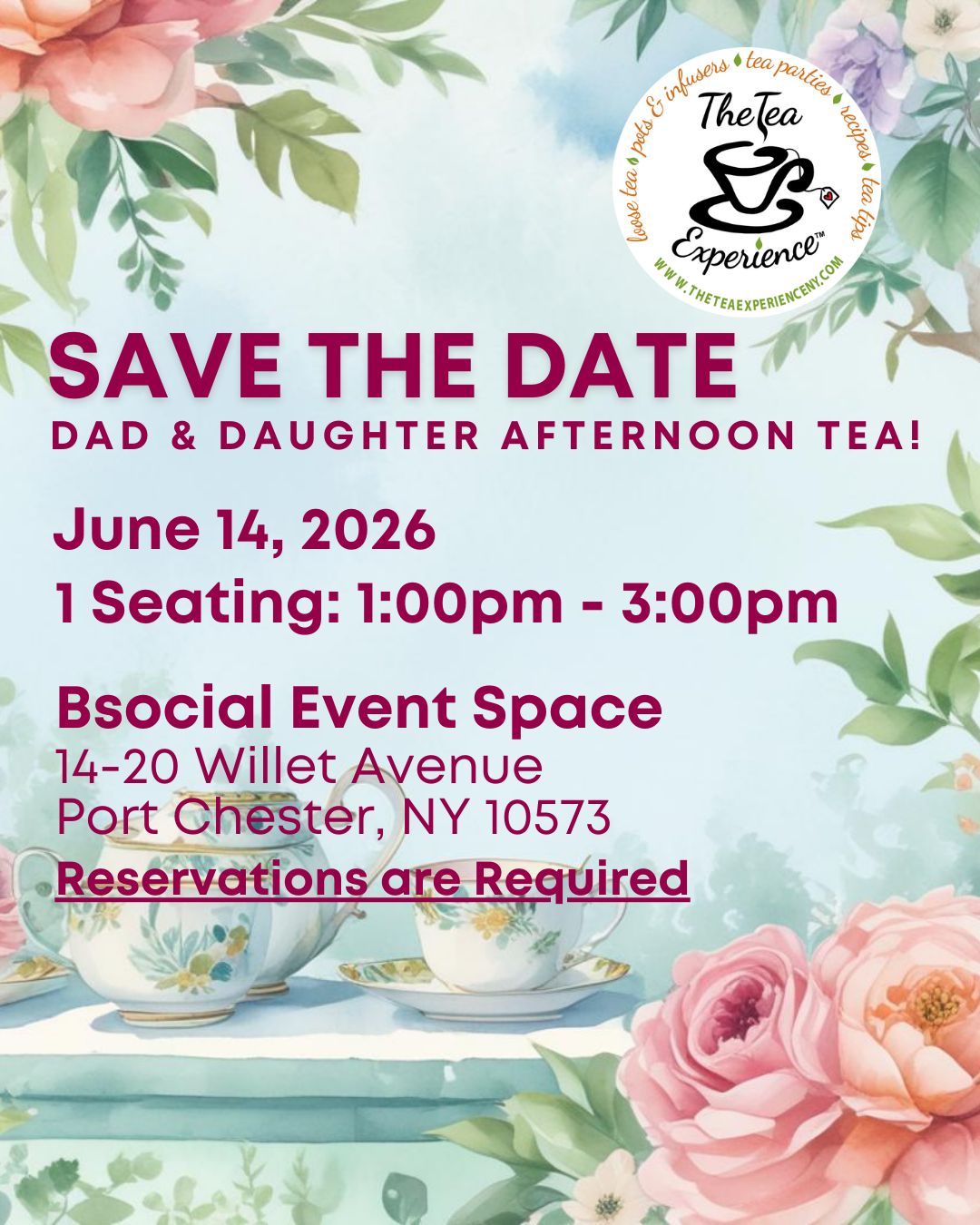 Dad & Daughter Afternoon Tea