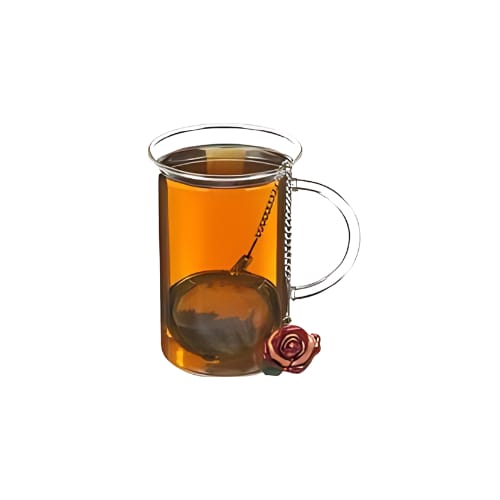 Mesh Ball Infuser with Flower Charm