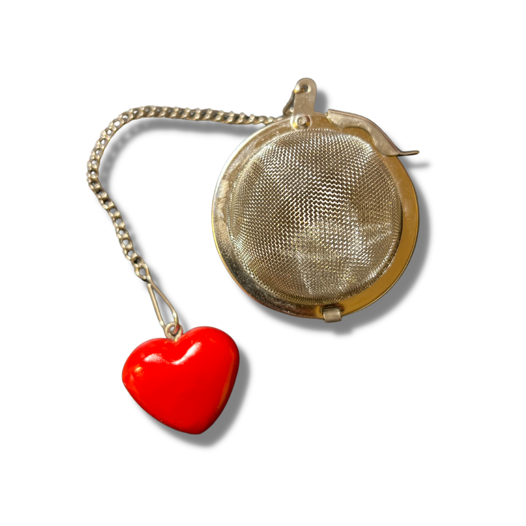Mesh Ball Infuser with Heart Charm